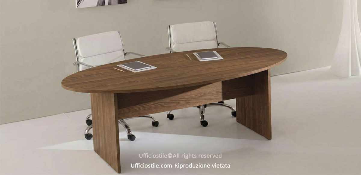 Tavolo riunioni ovale Linea Ufficiostile 02