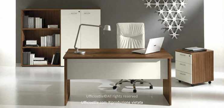 Scrivania cassettiera e libreria pronta consegna