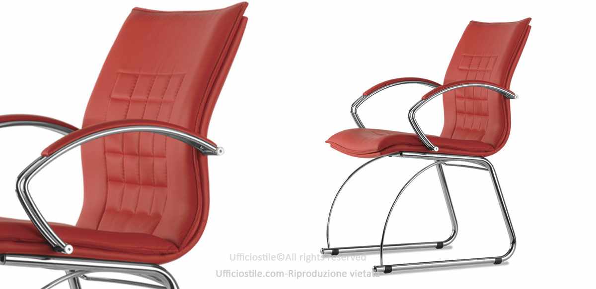 Poltrona fissa visitatori o riunioni