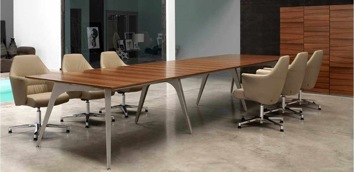 Tavolo riunioni legno rettangolare