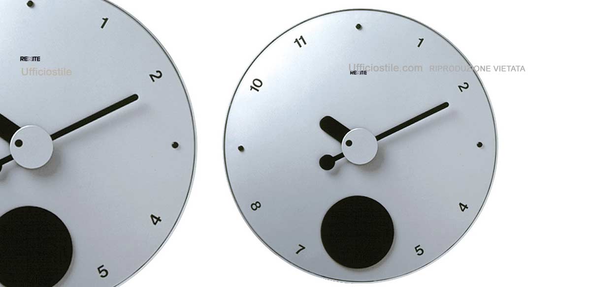 Orologio a pendolo finitura alluminio