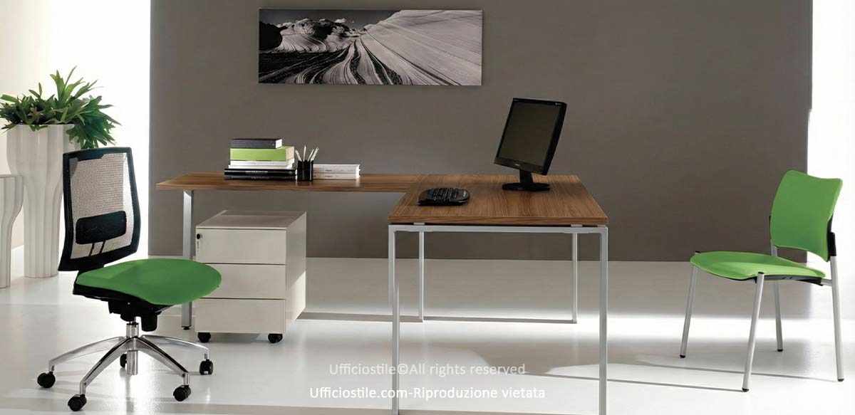 Scrivania angolare linea Firenze comp.S