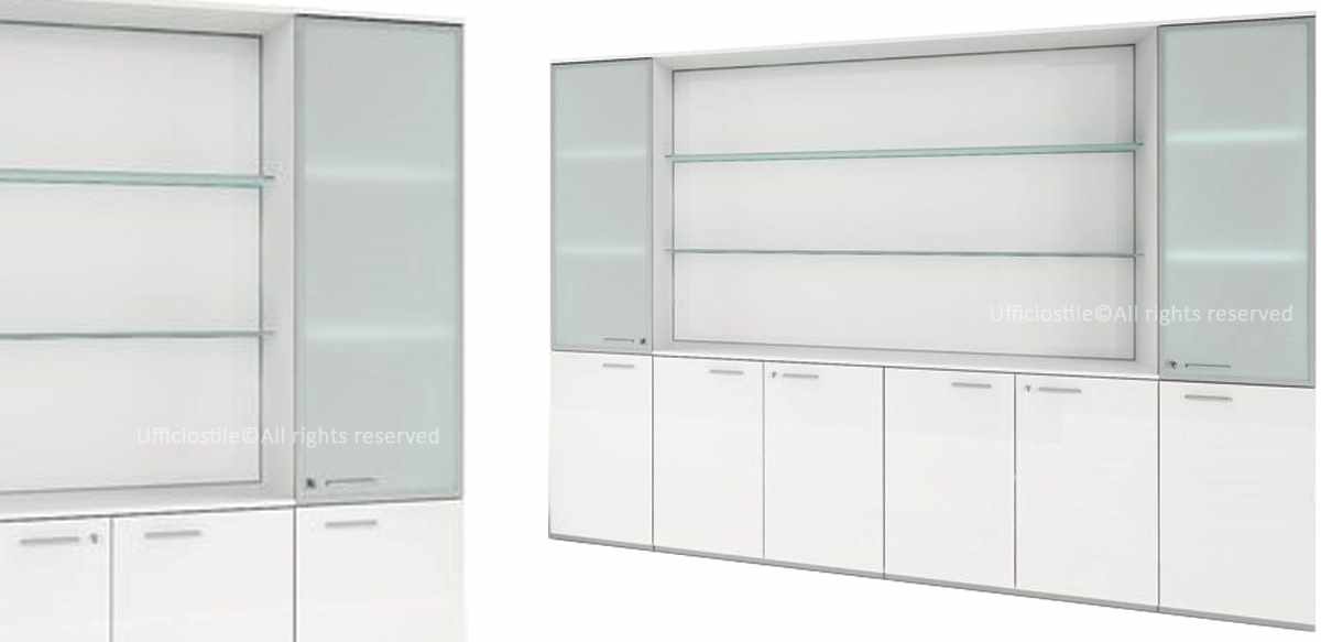 Boiserie con armadi contenitori H. 207