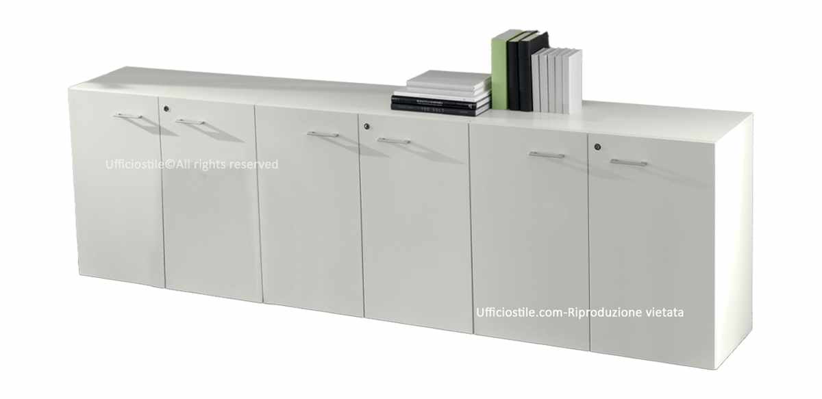 Libreria bassa ufficio 06 ante  cm.270x45