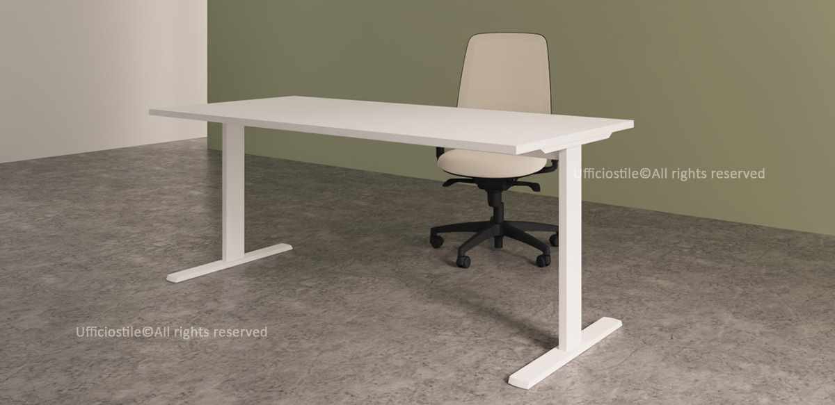 Scrivania struttura a "T" cm.180