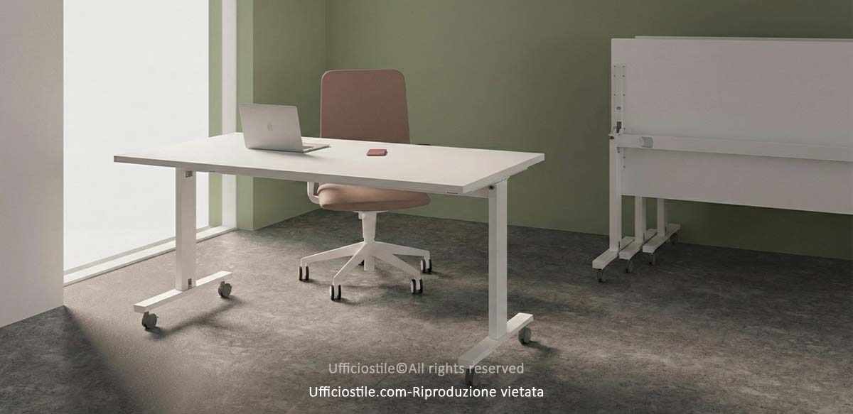 Scrivania ufficio ribaltabile cm. 140