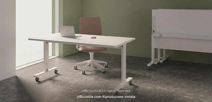 Scrivania ufficio ribaltabile cm. 140