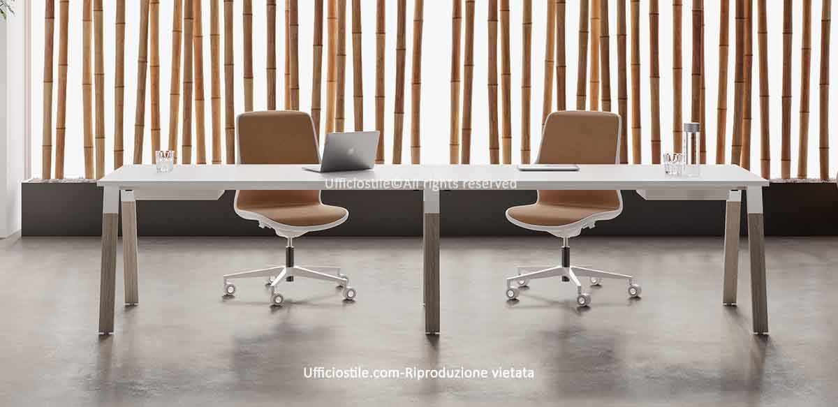 Doppia postazione di lavoro in linea