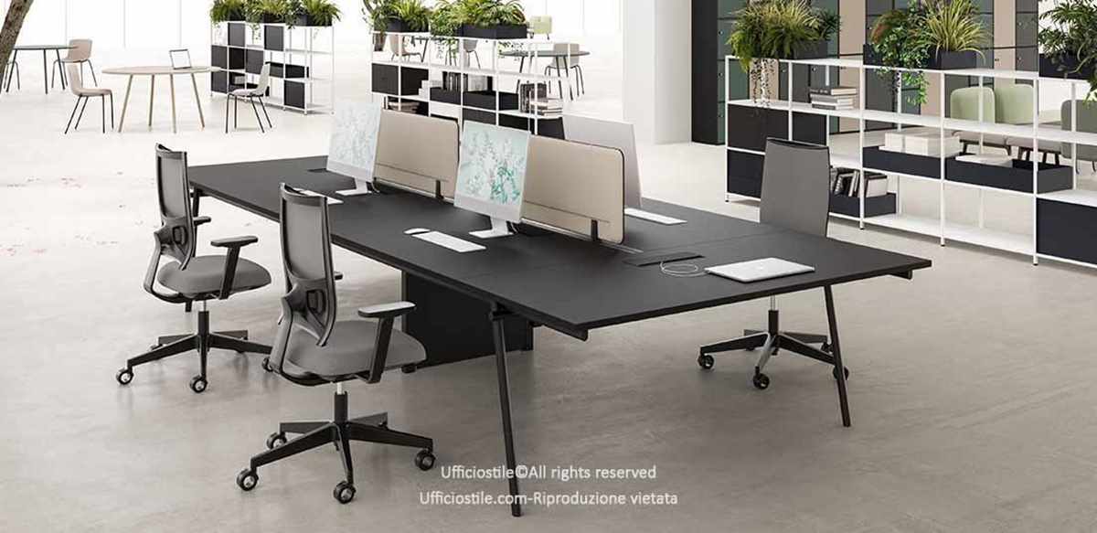 Tavolo bench con frontal panel