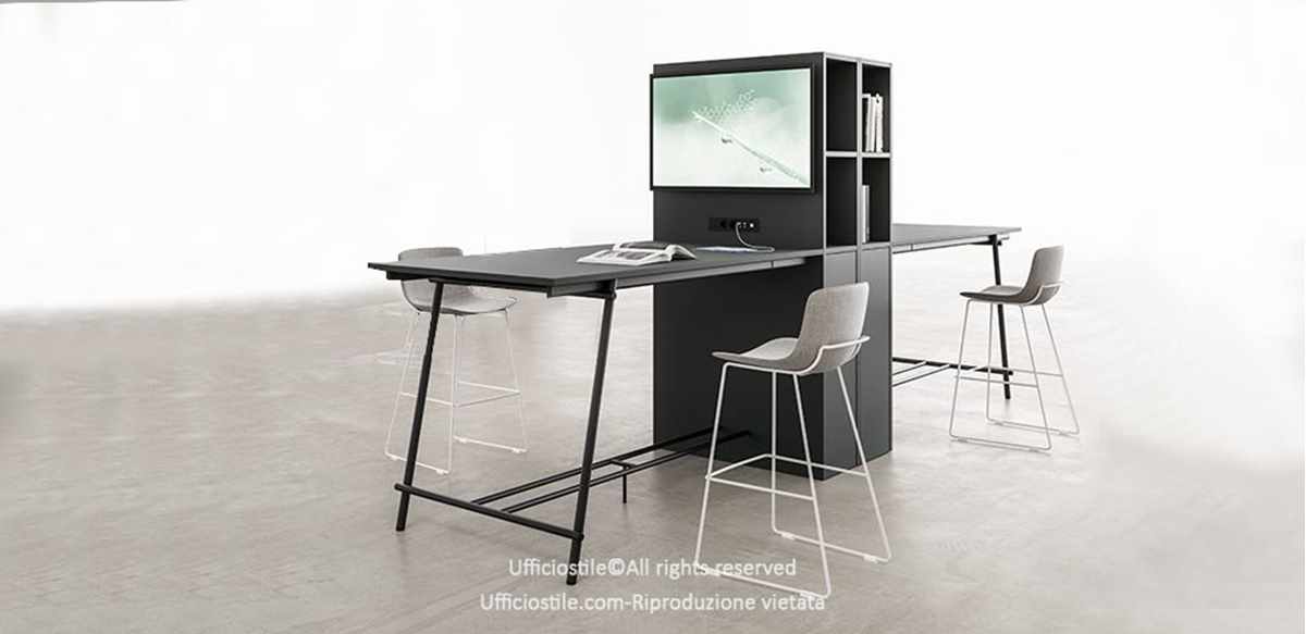Doppia postazione con media wall