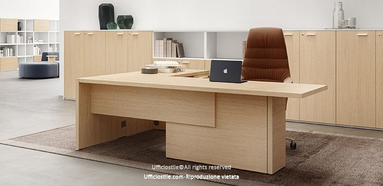 Desk and extension cm. 180