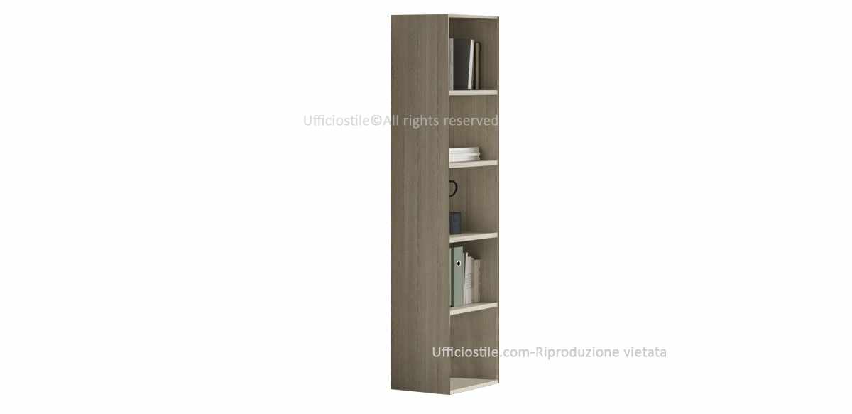 Contenitore ufficio alto a giorno H. 213 Rovere Chiaro