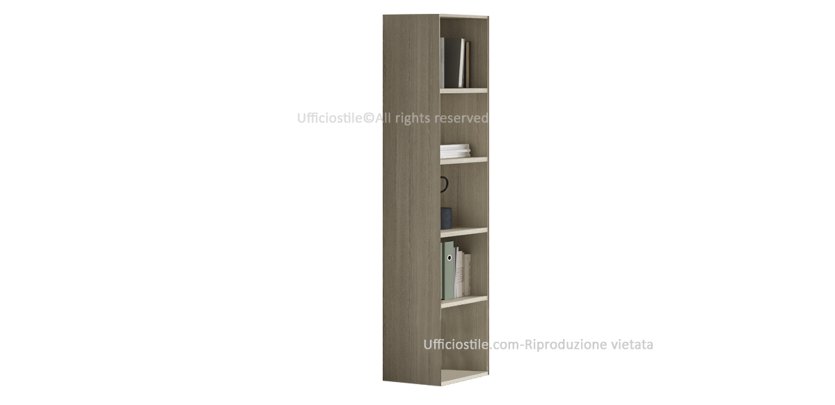 Contenitore ufficio alto a giorno H. 213 Rovere Chiaro