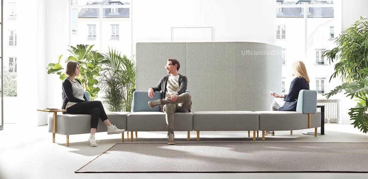 Divani e pouf modulari ufficio