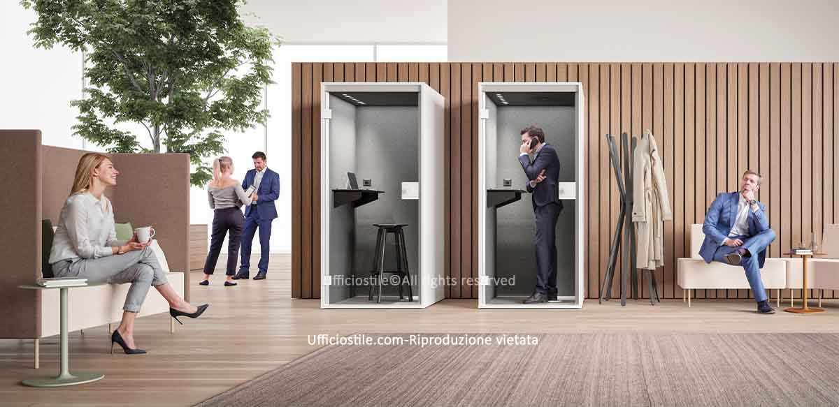 phone booth, privacy e comfort condiviso