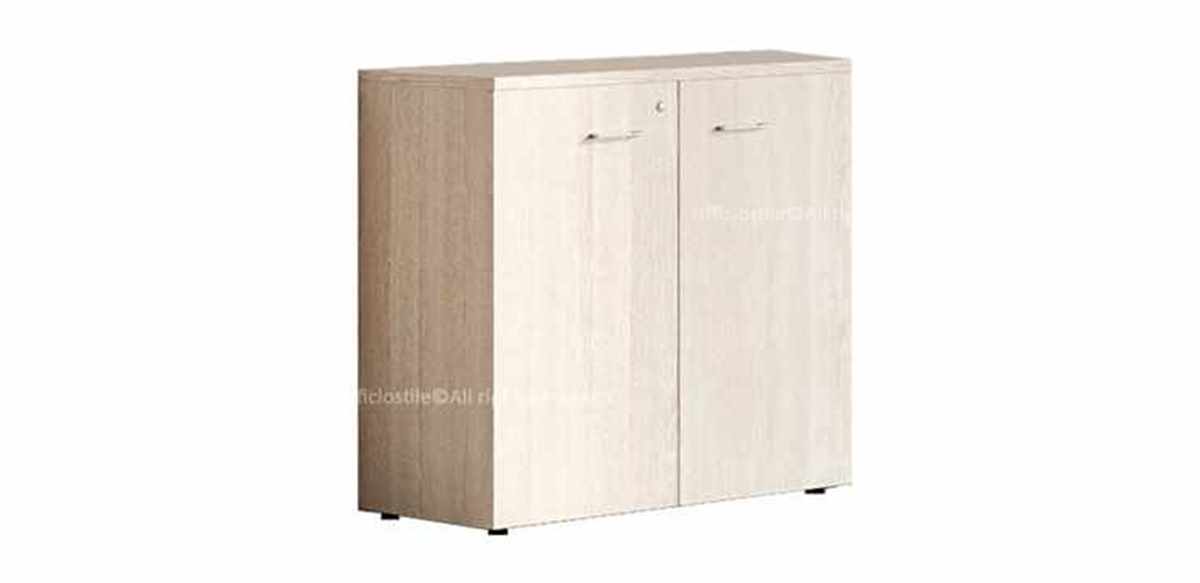 Libreria ufficio 02 ante battenti cm.90x45 Rovere