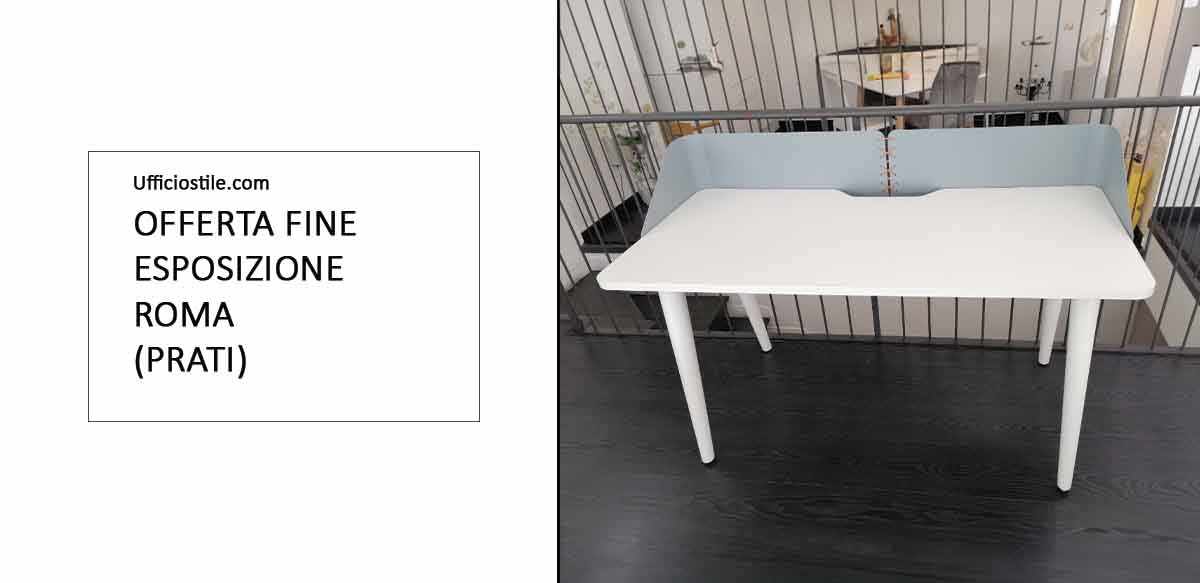 Scrittoio con schermi metallici