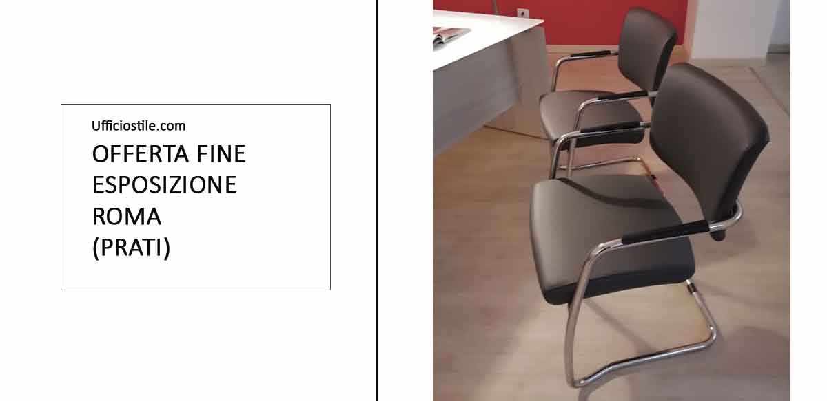 Sedute visitatori con braccioli integrati