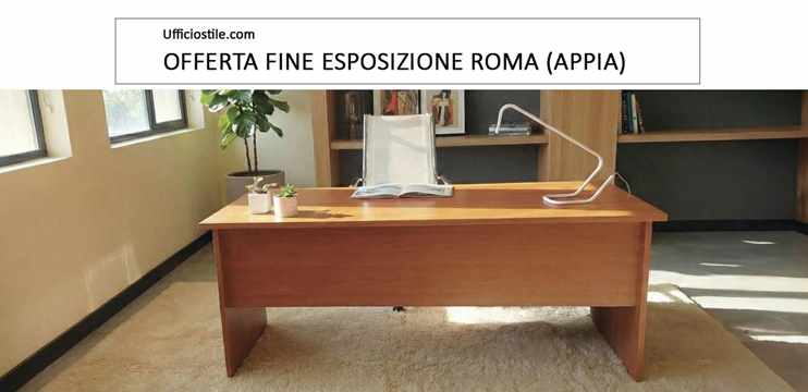 Scrivania pannellata 180x80 cm fine expo