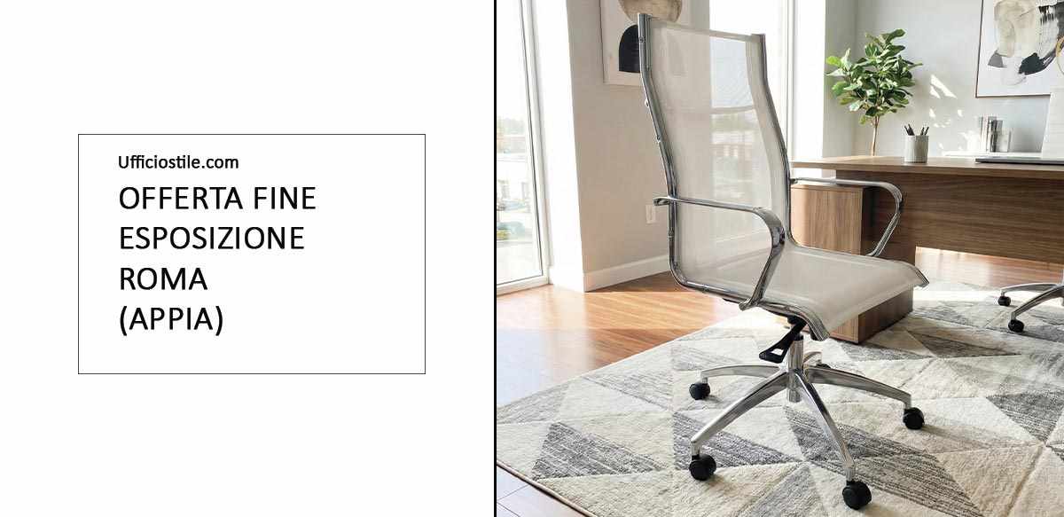 Poltrona in Rete nera Fine expo