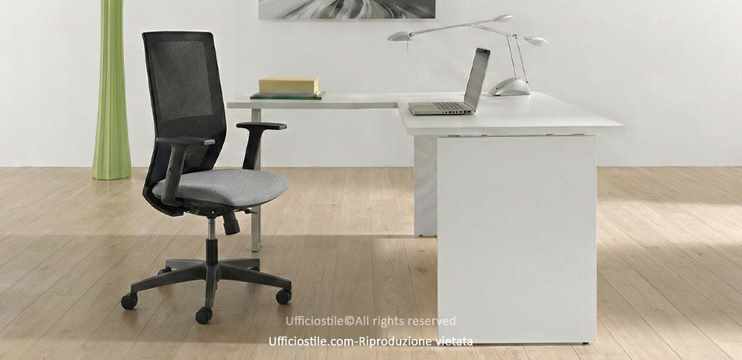 Scrivania cm. 160 con allungo cm.80