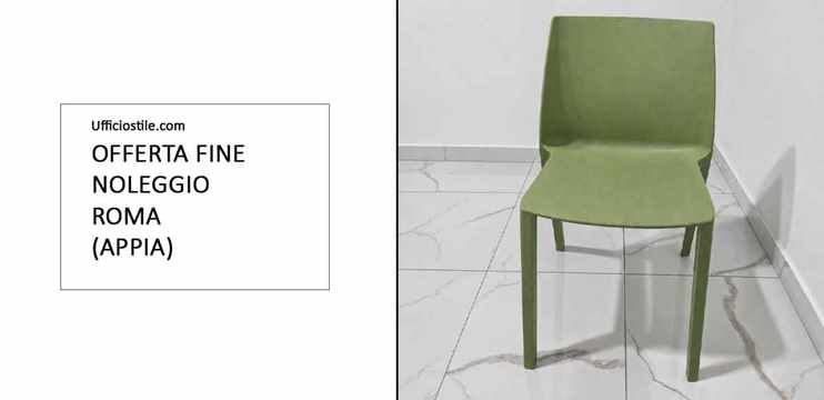 Sedia ufficio verde - 04 pz disponibili