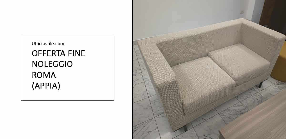 Divano lounge a 2 posti verde – Fine noleggio