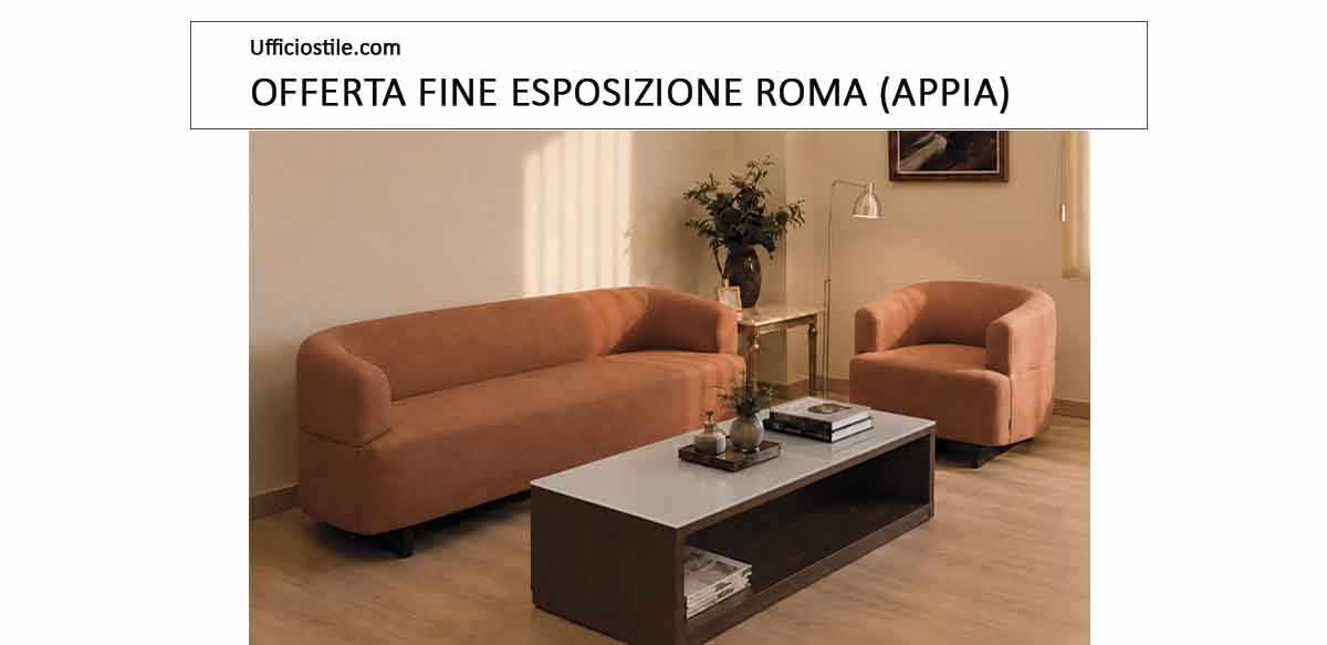 Set lounge con divano a 3 posti e poltrona – Fine noleggio