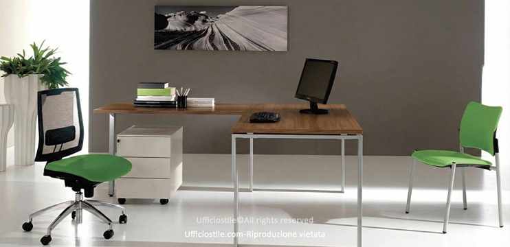 Scrivania angolare linea Firenze comp.S