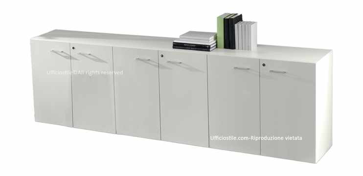 Libreria bassa ufficio 06 ante  cm.270x45