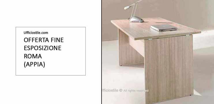Scrivania cm. 120 rovere fine NOLEGGIO