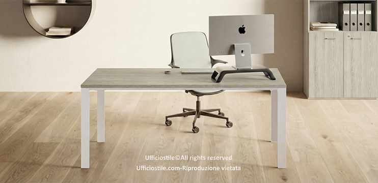 Scrivania cm.120 - Struttura metallo a ponte