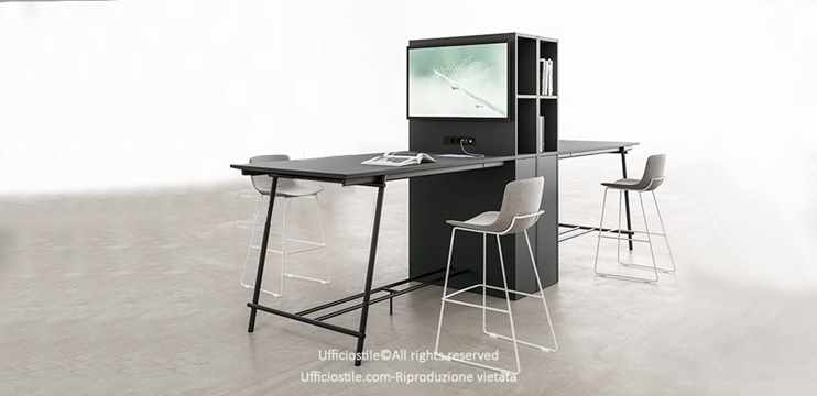 Doppia postazione con media wall