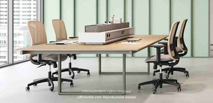 Bench 04 posti con estensioni laterali