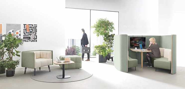 Area attesa e postazioni collaborative