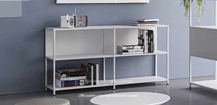 Libreria modulare metallo h.84