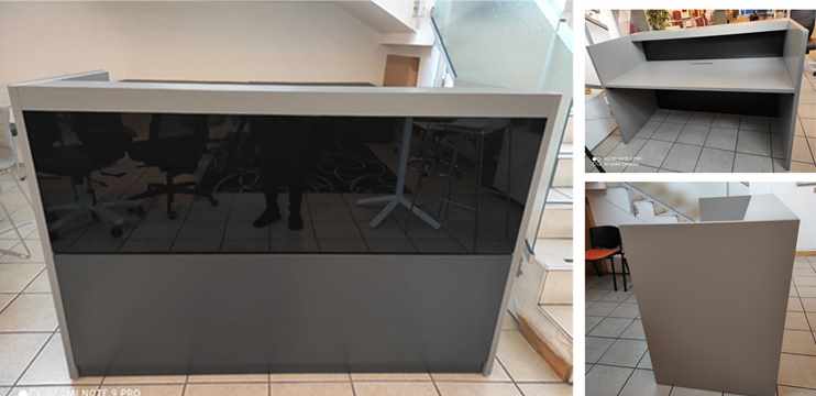 Desk cm.140 with chest of drawers End Rental