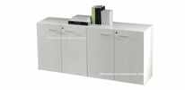 Libreria bassa ufficio  04 ante  cm.180x45 Bianca