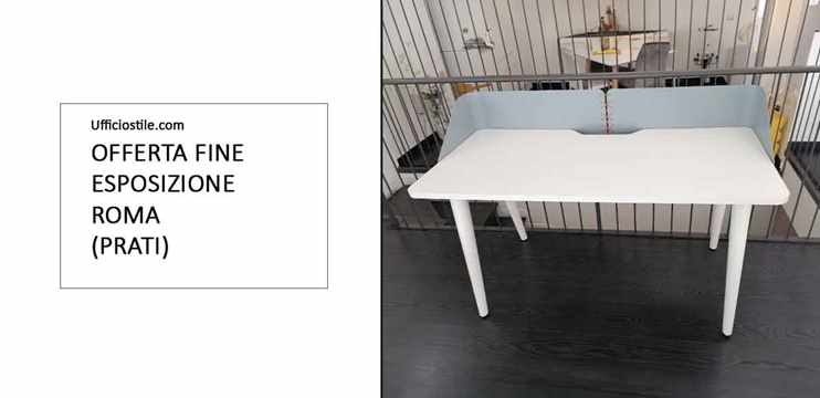 Scrittoio con schermi metallici