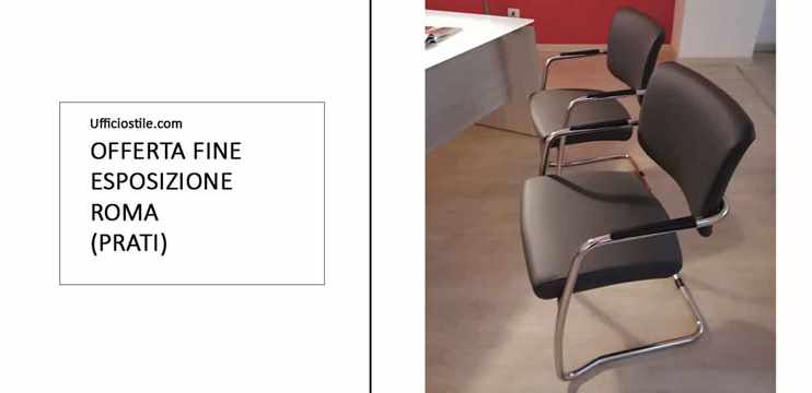 Sedute visitatori con braccioli integrati