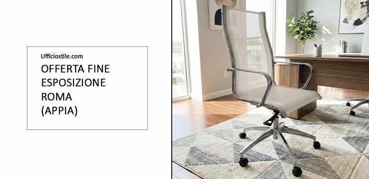 Poltrona in Rete nera Fine expo