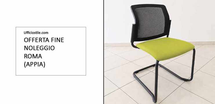 Sedia a slitta riunioni - 16 pz. disponibili